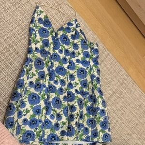 Alice + Olivia Blue and Green Floral Dress